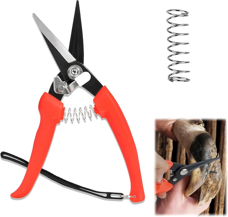 BADAO Goat Hoof Trimmers,Professional Hoof Care Trimming Shears Nail Clippers for Sheep,Goats,Alpaca,Lamb,Horse,Pig Hooves Multi-Purpose Pruning Versatile Steel Trimmer for Twig and Floral Scissor Tool - Image 1